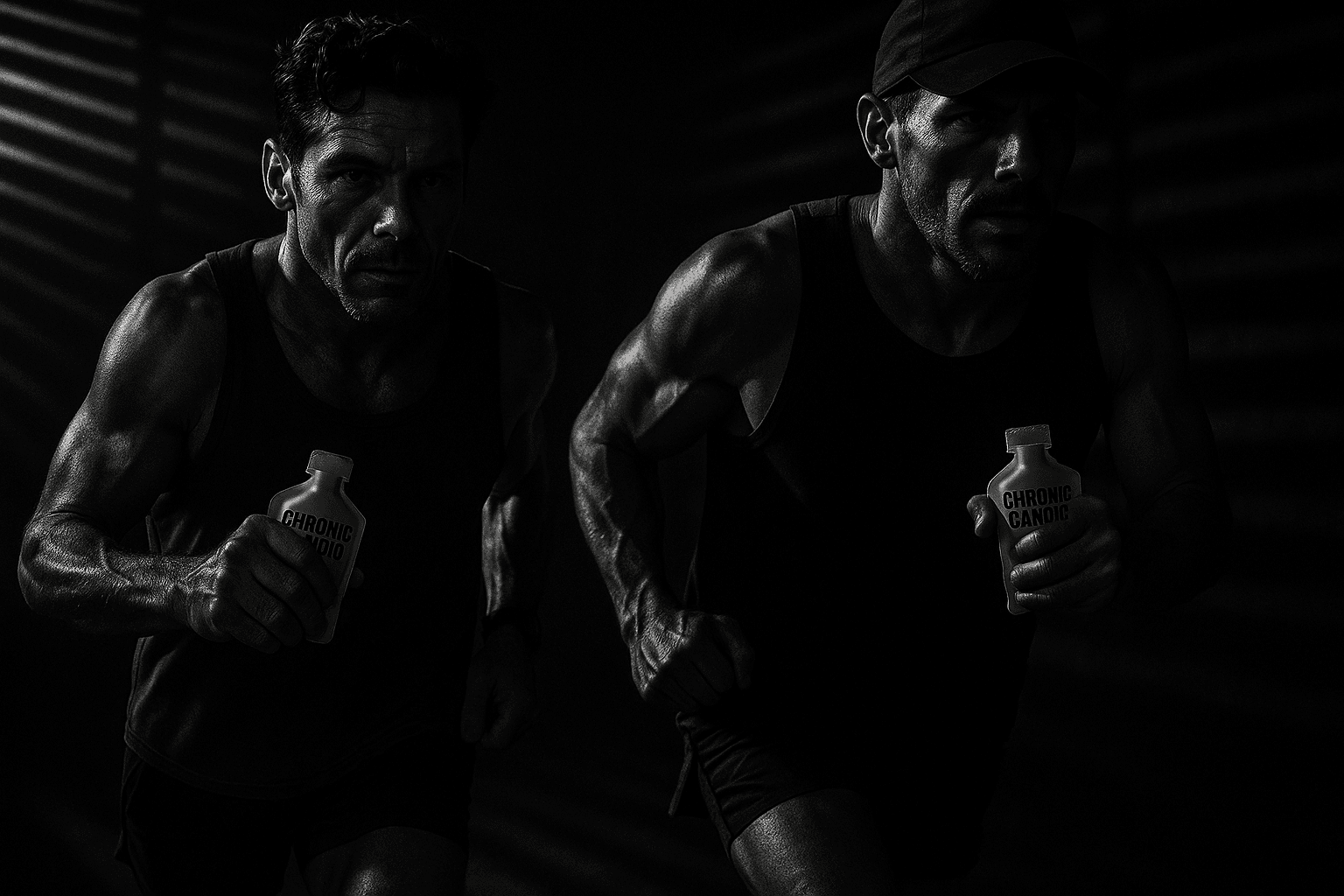 Athletes running with Chronic Cardio energy gels